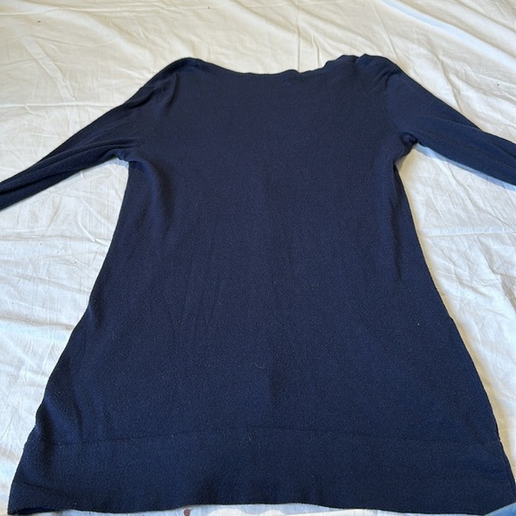 Lilly Pulitzer Womens Navy Blue Long Sleeves Button Front Cardigan Sweater Sz S - Picture 8 of 8